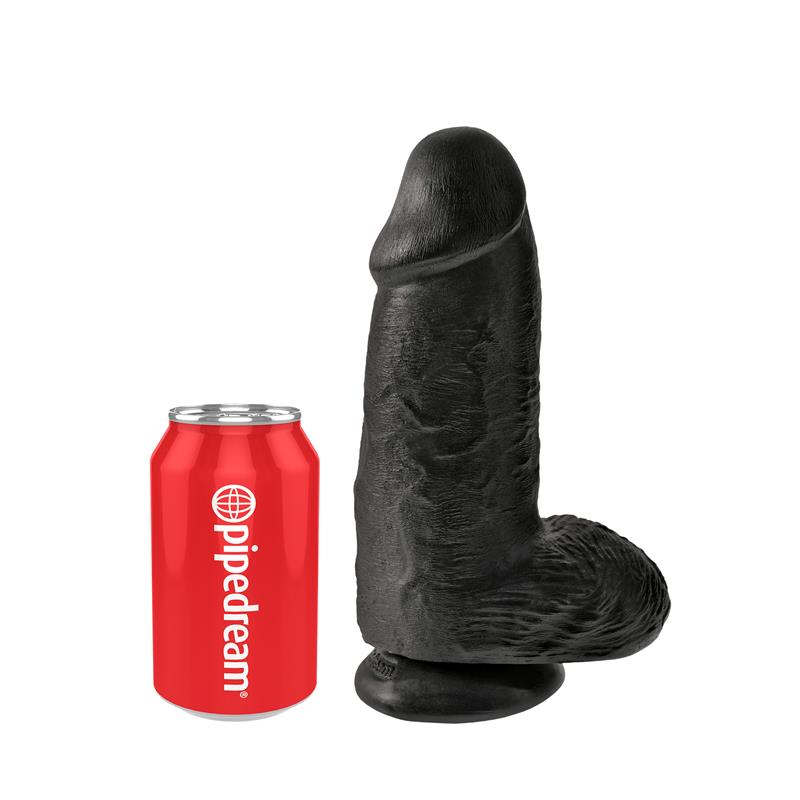 Dildo with Balls Chubby 9 Black