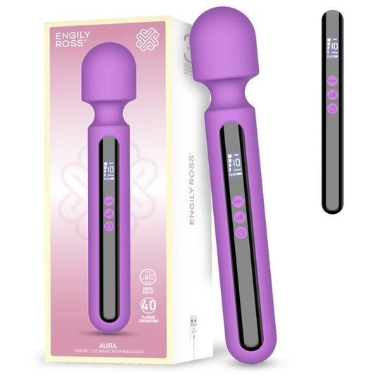 Aura Wand Massager with Digital Led Screen Big Size and Powerfull 295 cm