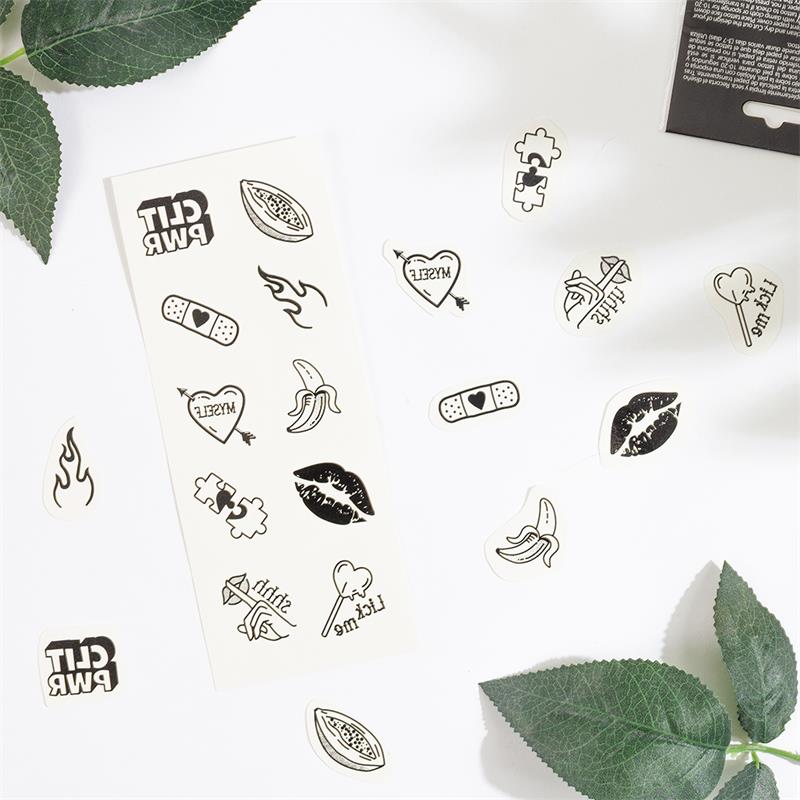 10 temporary Tattoos Candy Collection