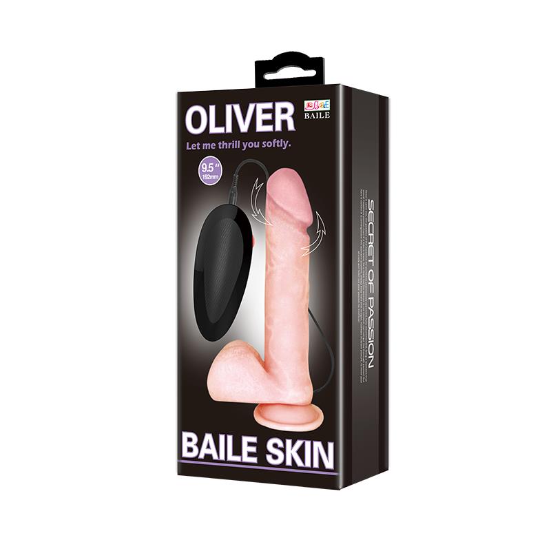 Oliver Vibrating Realistic Dildo with Rotation and Remote Control