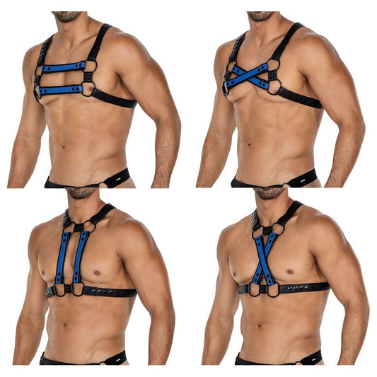 H4RNESS06 Chest Harness 4WAY Radiant Blue One Size