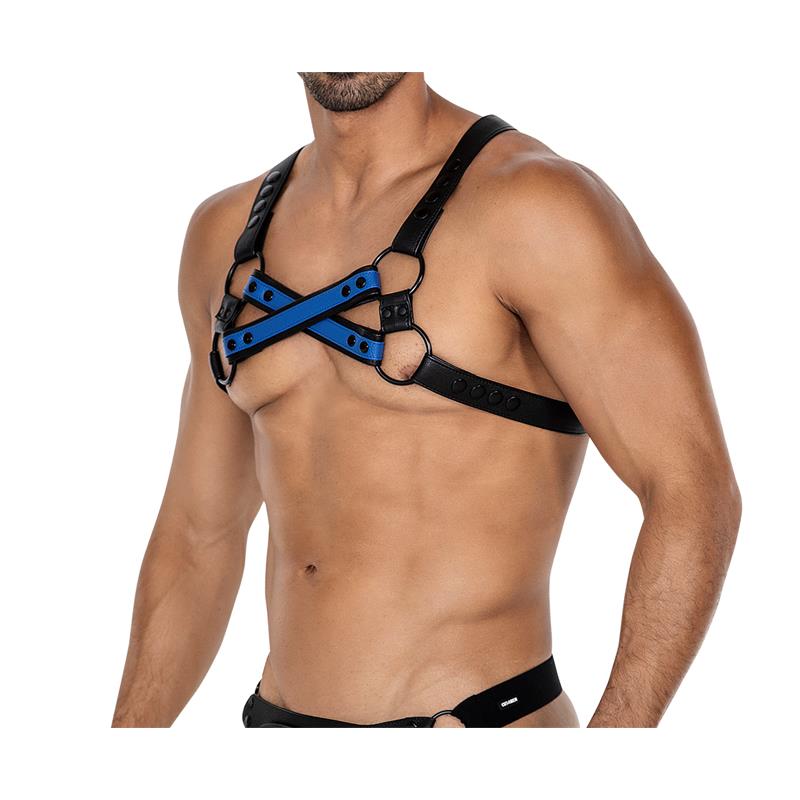 H4RNESS06 Chest Harness 4WAY Radiant Blue One Size