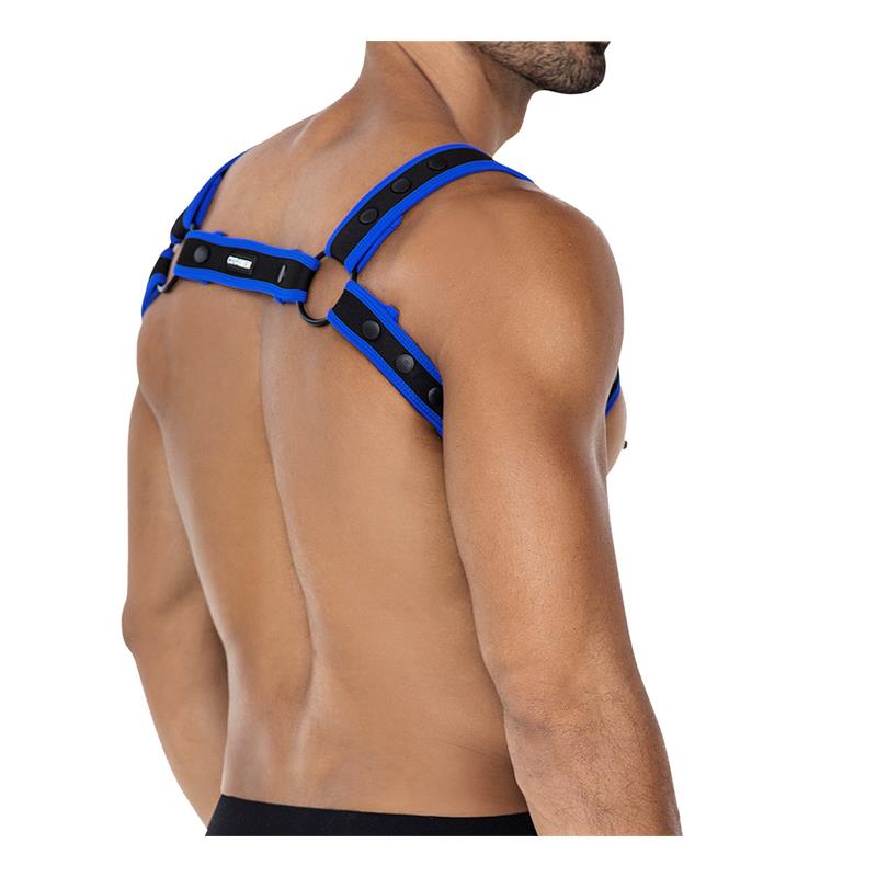 H4RNESS05 Chest Harness Neon Electric Blue One Size