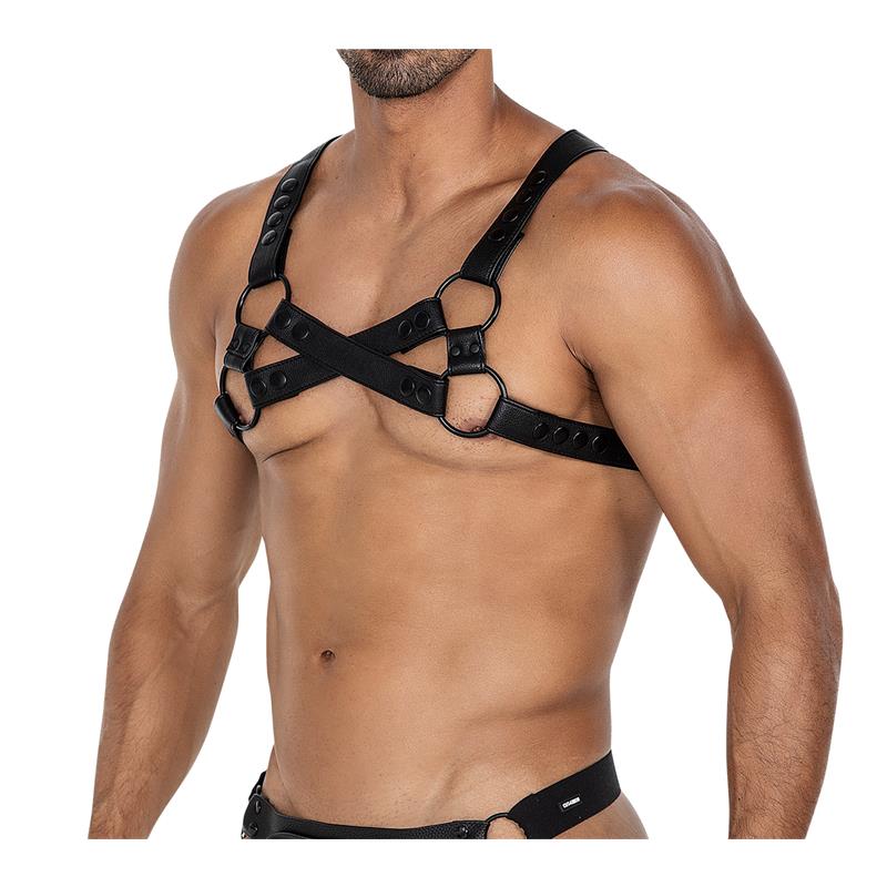 H4RNESS06 Chest Hrness 4WAY Black One Size