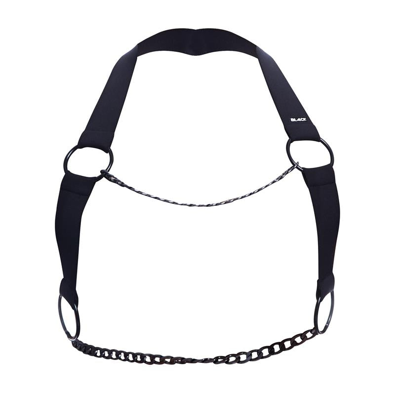 Black Chain Chest Harness