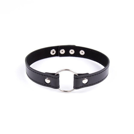 Collar with Hoop Adjustable 382 cm Black