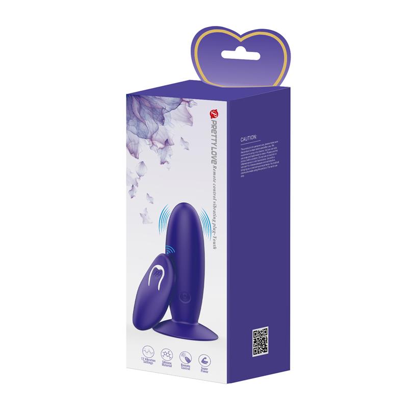 Youth Vibrating Anal Plug with Remote