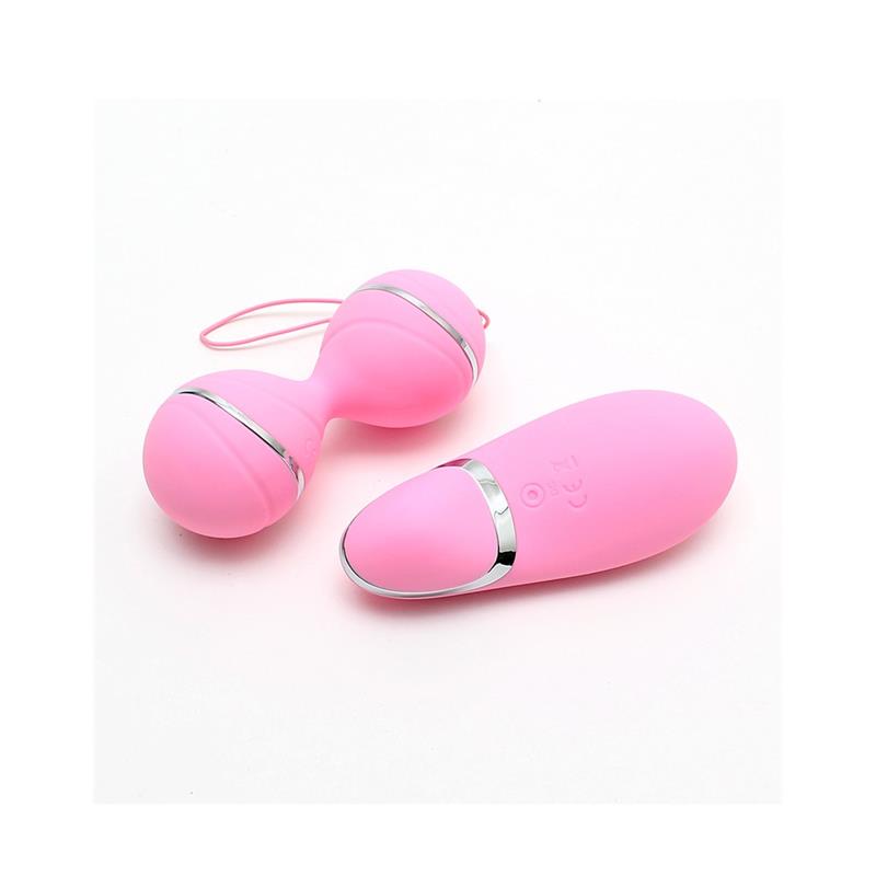 Vibrating Lay on Kegelball set Ibiza Pink