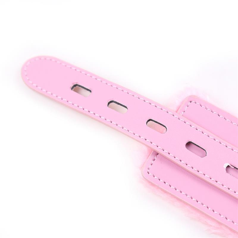 Collar with Leash Pastel Pink