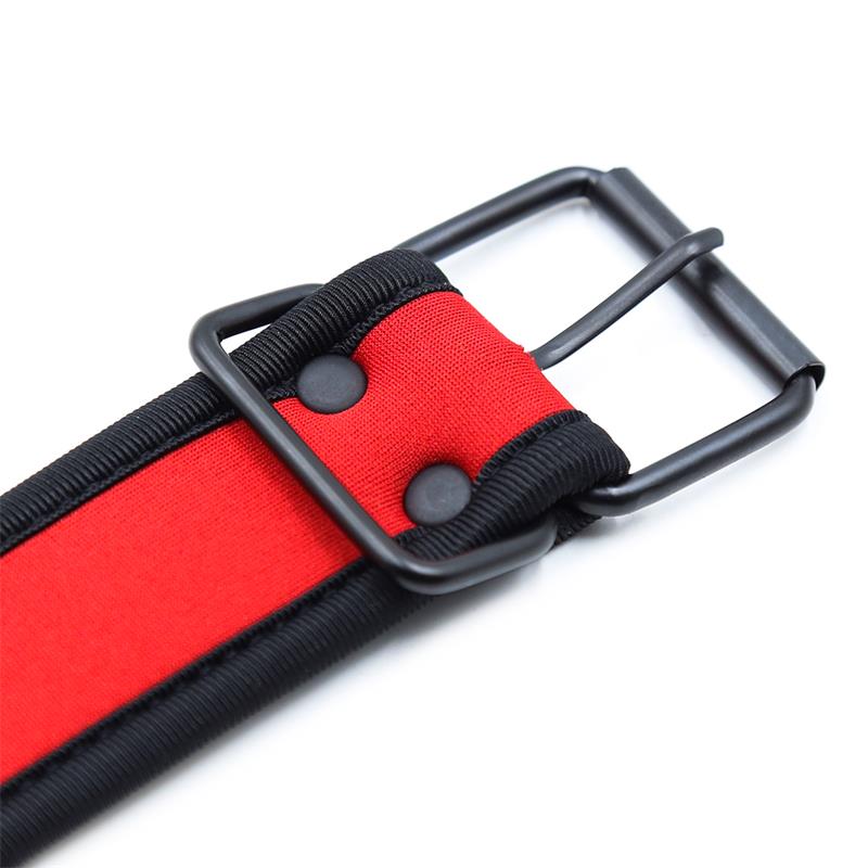 Neoprene Puppy Collar Adjustable Red