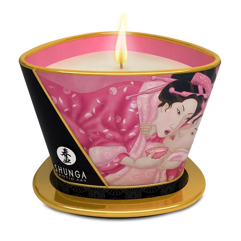 Shunga Candle Massage Rose