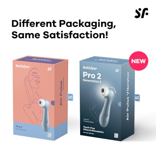 Satisfyer Pro 2 Next Generation, Succionador de clítoris con 11 niveles de intensidad para estimulación sin contacto, vibrador de contacto con batería, impermeable, para mujeres, Oro Rosa.