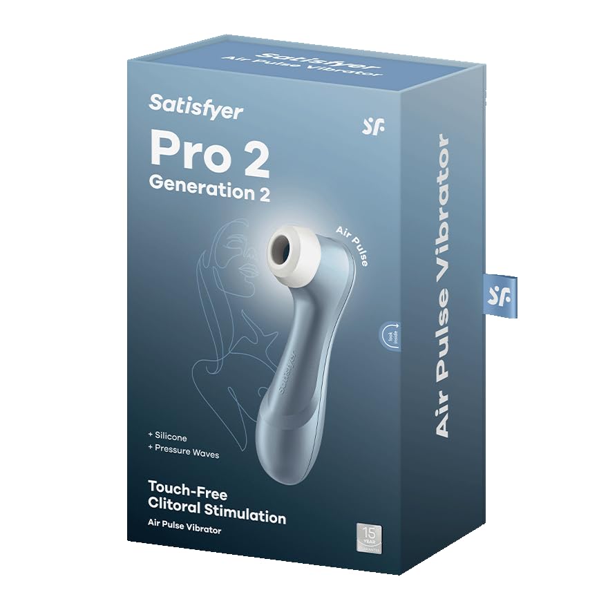 Satisfyer Pro 2 Next Generation, Succionador de clítoris con 11 niveles de intensidad para estimulación sin contacto, vibrador de contacto con batería, impermeable, para mujeres, Oro Rosa.