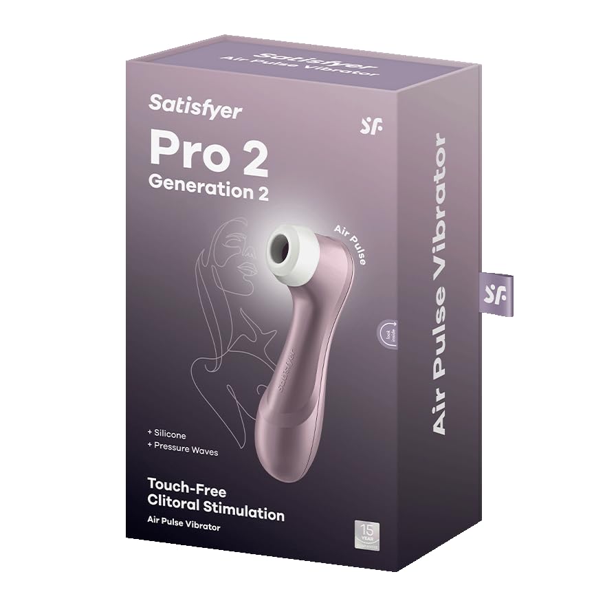 Satisfyer Pro 2 Next Generation, Succionador de clítoris con 11 niveles de intensidad para estimulación sin contacto, vibrador de contacto con batería, impermeable, para mujeres, Oro Rosa.