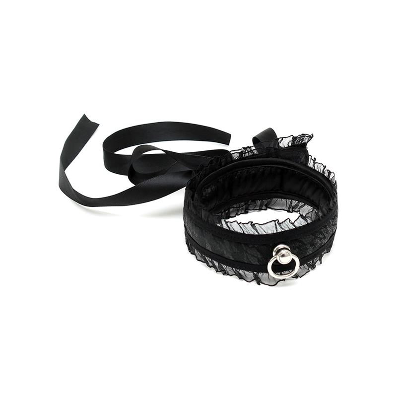 Satin Look Collar Black